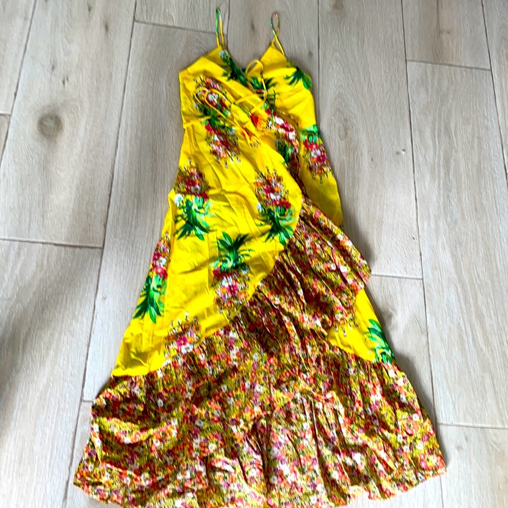 Farm rio floral wrap dress